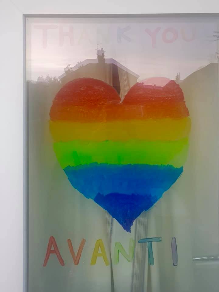 A window painting from a client