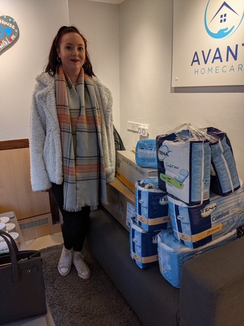 A carer sourcing continence pads for our clients that require them.